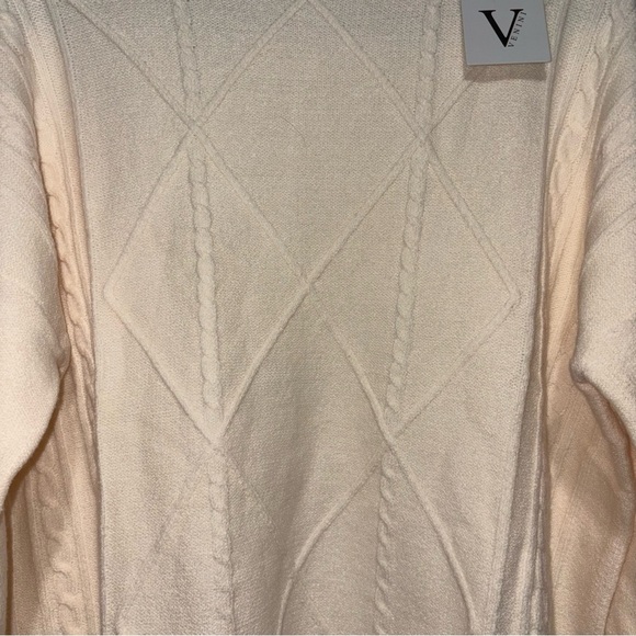 Venini Cream Cowl Turtleneck Sweater Soft Knit - Picture 2 of 7